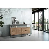 SAM Outillage Sideboard Kommode 150 x 83 x 40 cm Akazienholz stonefarben SYDNEY