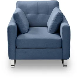 MID.YOU 1,5-Sitzer-Sofa Hera Dunkelblau