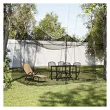 vidaXL Moskitonetz 300 x 250 cm Schwarz
