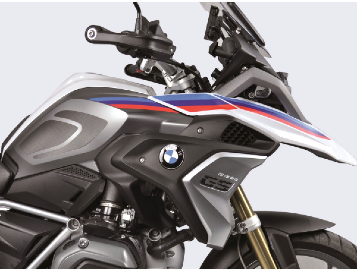 Uniracing BMW R 1200/1250 GS, Dekor-Set - Schwarz/Blau/Rot