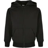URBAN CLASSICS Zip-Kapuzenpullover in black | Gr.: 158/164
