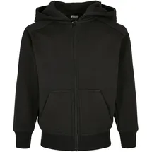 URBAN CLASSICS Zip-Kapuzenpullover in black | Gr.: 158/164