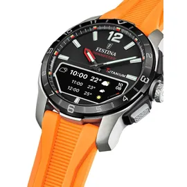 Festina Connected D 44 mm BT Titan Schwarz / Orange F23000/D