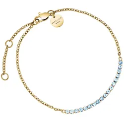 Rosefield JBTBG-J906 Damen-Armband Tennisarmband Blau Goldfarben