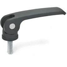 Ganter Normelemente Exzenterspanner mit Schraube Kunststoff/Polyamid/Stahl/Zink/Aludruckguss 82 mm schwarz