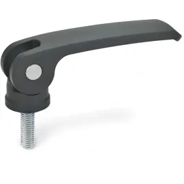 Ganter Normelemente Exzenterspanner mit Schraube Kunststoff/Polyamid/Stahl/Zink/Aludruckguss 82 mm schwarz