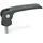 Ganter Normelemente Exzenterspanner mit Schraube Kunststoff/Polyamid/Stahl/Zink/Aludruckguss 82 mm schwarz