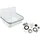 CORNAT Stahl-Ausgussbecken mit Zubehör-Set, 50 cm, 1 Stück, AGBSET50