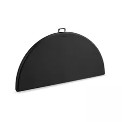 Oviala Business Runder Klapptisch 8 Personen schwarz