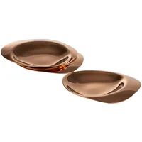 APS 40792 Teller PEBBLES, 4er-Set, Edelstahl, PVD-beschichtet, 8,5 x