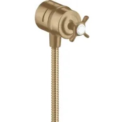 hansgrohe Absperrventil Axor Montreux Stop m Rückflussverh., Kreuz, brushed bronze