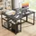 luxuskollektion Schreibtisch 120cm Schwarz Monitorständer Home Office
