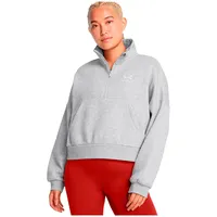 Under Armour Icon Fleece Oversized Halbreißverschluss-sweatshirt - Mod Gray