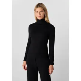 Comma, Longpullover Rollkragenpullover Schwarz 36