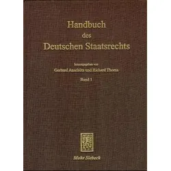 Handbuch des Deutschen Staatsrechts