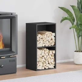 vidaXL Brennholzregal Stahl 40 x 30 x 75 cm Schwarz