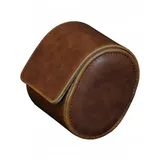 Uhrenbox Uhren-Geschenkbox aus braunem Kunstleder RS-3621-1DBR