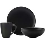 Maxwell & Williams Caviar Black Frühstücksset 3er Set Geschirr 3 ct