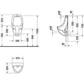 Duravit Ben Urinal (0847370000)
