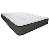 DUÉRMETE ONLINE Viskoelastische Matratze Elda, fest und bequem, milbendicht und antibakteriell, Gesicht für Winter/Sommer, Höhe 22 cm, Polyurethan, 90x200