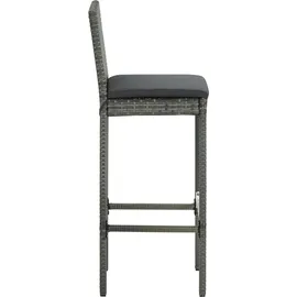 vidaXL Gartenbar-Set 7-tlg. Grau
