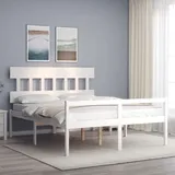 Prolenta Premium Seniorenbett Mit Kopfteil 160x200 Cm Weiß
