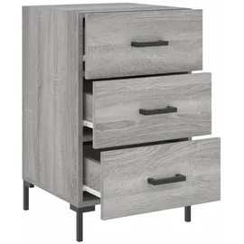 vidaXL Nachttisch Grau Sonoma 40x40x66 cm Holzwerkstoff