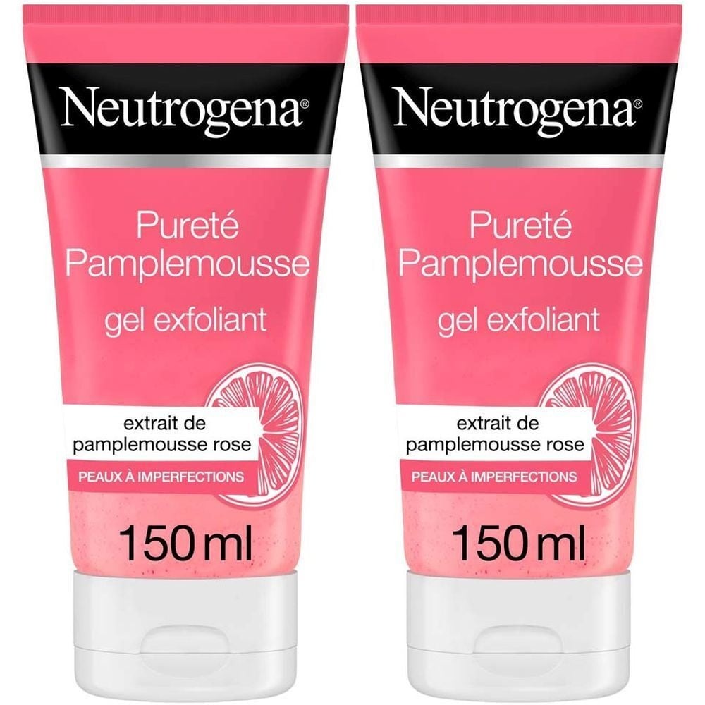 Neutrogena Pink Grapefruit Peeling-Gel, Anti-Imperfektionen, Normale bis fettige Haut - Tube 150 ml