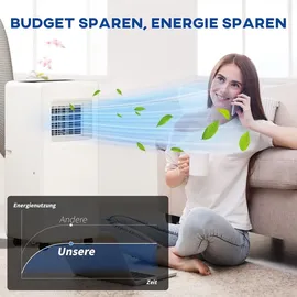 Homcom Mobile Klimaanlage 2,6 kW 9000 BTU mobil