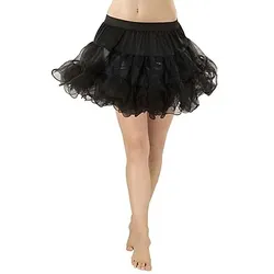 Soft-Tüll Petticoat, schwarz, 3-lagig