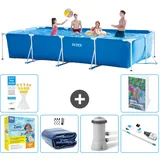 Rechteckiger Frame Pool - 450x220x84 Cm - 7-teilig  S39