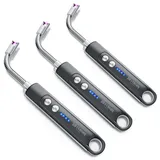 Brandson USB Lichtbogen Stabfeuerzeug 3er-Set Grau