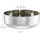Relaxdays Salatschüssel mit Besteck Silber 4,5 l