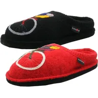 HAFLINGER Damen Hausschuhe Pantoffeln Flair Radl 313060, Größe:37 EU,