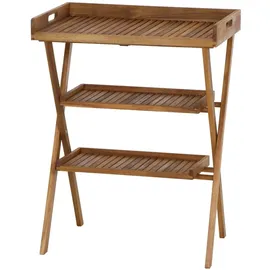 Siena Garden Caruna Tablett Tisch 45 x 70 x 91 cm braun klappbar
