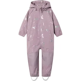 NAME IT Alfa08 Softshell Foil 1fo Overall - Elderberry / Butterfly - 24 Monate