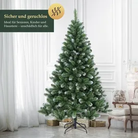 salcar Künstlicher Weihnachtsbaum mit Schnee Tannenbaum für Weihnachten – Grün