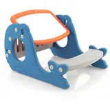 Costway Aktivitätstisch Kinderstaffelei Set mit Whiteboard blau (310700)