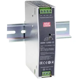 MeanWell MEAN WELL DDR-120B-12 Hutschienen-DC/DC-Wandler (DIN-Rail) 12 V/DC 10 A 120 W Anzahl Ausgänge:1 x Inhalt 1 St.
