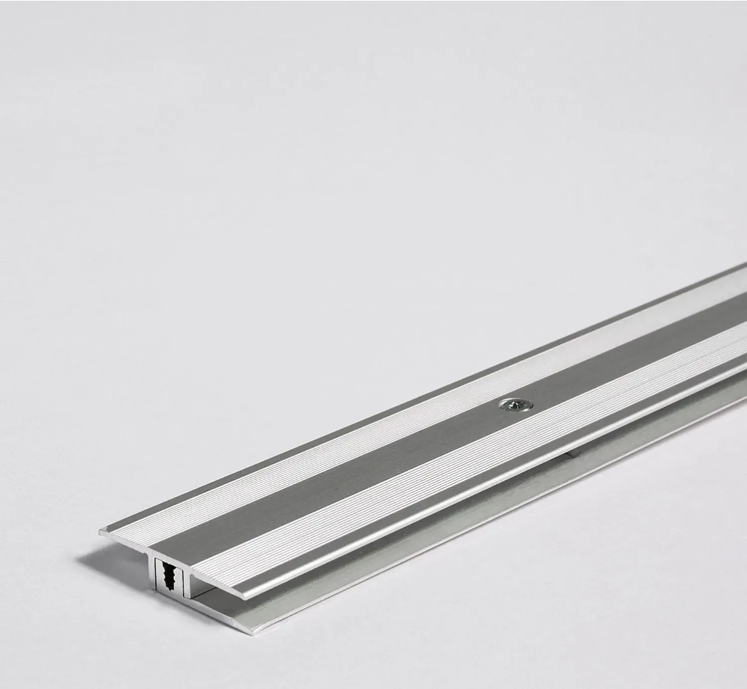 Parador Leisten Übergangsprofil Silber Aluminium für Elastische Bodenbeläge, ab 4 - 9 mm 1000x11x45 mm