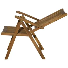Möbilia Gartensessel 2er-Set 56 x 74 x 108 cm natur klappbar