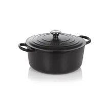 Le Creuset Signature Bräter 20 cm rund schwarz glänzend