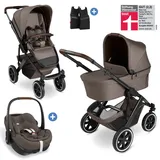 ABC-Design ABC Design 3in1 Kombi-Kinderwagen-Set Salsa 5 Air All in One Set inkl. Maxi Cosi Pebble Pro2, Babywanne, Sportsitz, Adapter - Pure - Nature