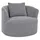 MCW Sessel P18 Cord 370 g/m2 70 x 70 x 70 cm Hellgrau mit Kissen