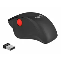 DeLock Ergonomische USB Maus Schwarz/Rot