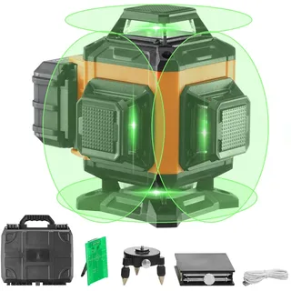 Vevor Kreuzlinienlaser 30m Lasernivellier Selbstnivellierend ±0,28cm bei 10m ±3° IP54