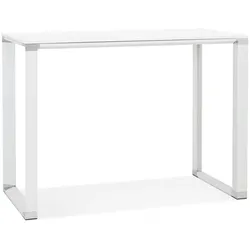 Hoher Bürotisch Weiß | Stehtisch 140x70cm | Bartisch Stehschreibtisch Modern | Multifunktional Für Büro & Zuhause | Küchentresen | Kadima Design