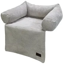 Designed by Lotte Hundekissen Ribbed 50 x 45 cm grau