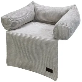 Designed by Lotte Hundekissen Ribbed 50 x 45 cm grau