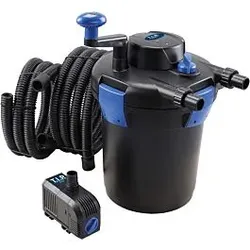 T.I.P. Teichdruckfilter-Set - Für 5.000 l Teich, UV-C 9 W,  Rückspülfunktion, TFP 5000 UV 9, 30297